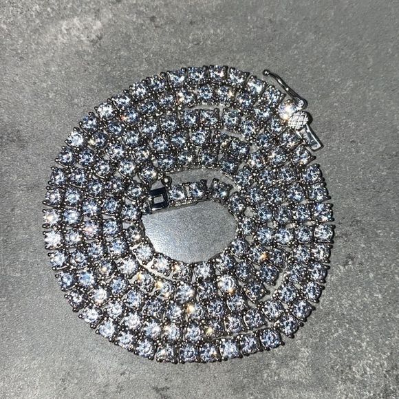 Sterling Silver Tennis Chain - Picture 3 of 3